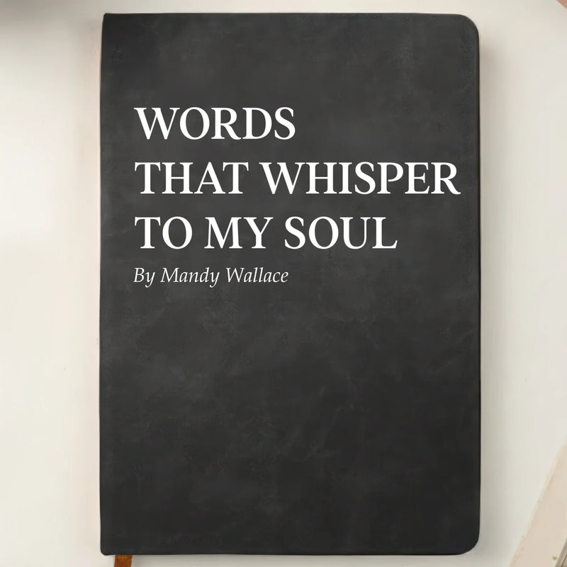 Custom Leather Writing Journal - Personalized Bookish Gifts For Book Lovers, Bookworms, Readers - Moments Turned Into Words