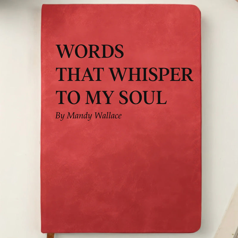 Custom Leather Writing Journal - Personalized Bookish Gifts For Book Lovers, Bookworms, Readers - Moments Turned Into Words