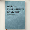 Custom Leather Writing Journal - Personalized Bookish Gifts For Book Lovers, Bookworms, Readers - Moments Turned Into Words