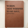 Custom Leather Writing Journal - Personalized Bookish Gifts For Book Lovers, Bookworms, Readers - Moments Turned Into Words