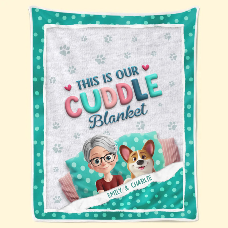 Custom Blanket - Personalized Birthday Gifts For Dog Cat Lovers, Dog Dad And Mom, Cat Owners - Perfect Cuddle Vibes