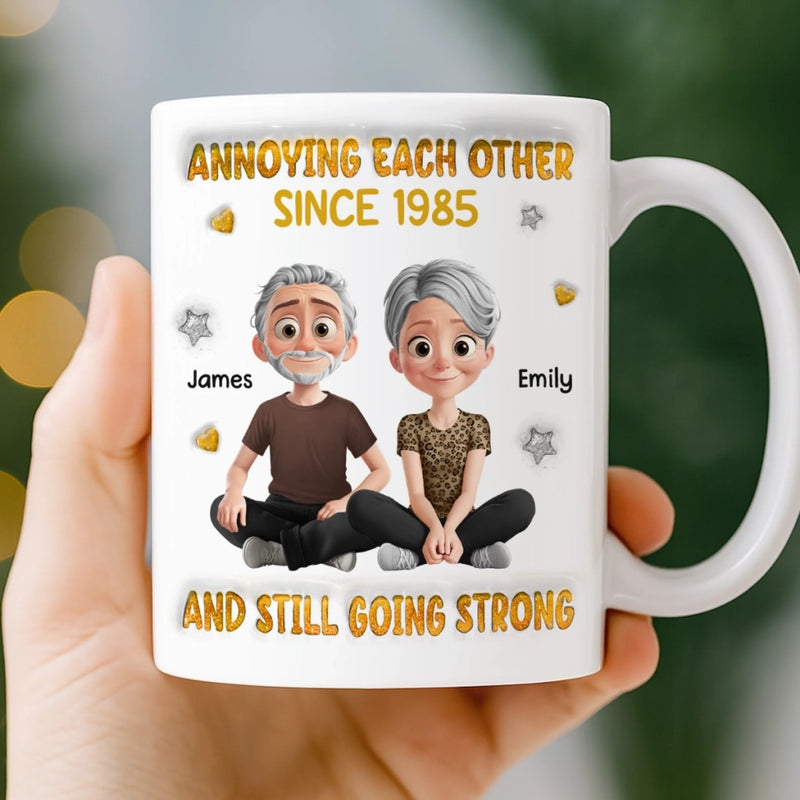 Custom 3D Inflated Effect Printed Mug - Personalized Anniversary Wedding Gifts For Husband And Wife, Him And Her - You Are My Home