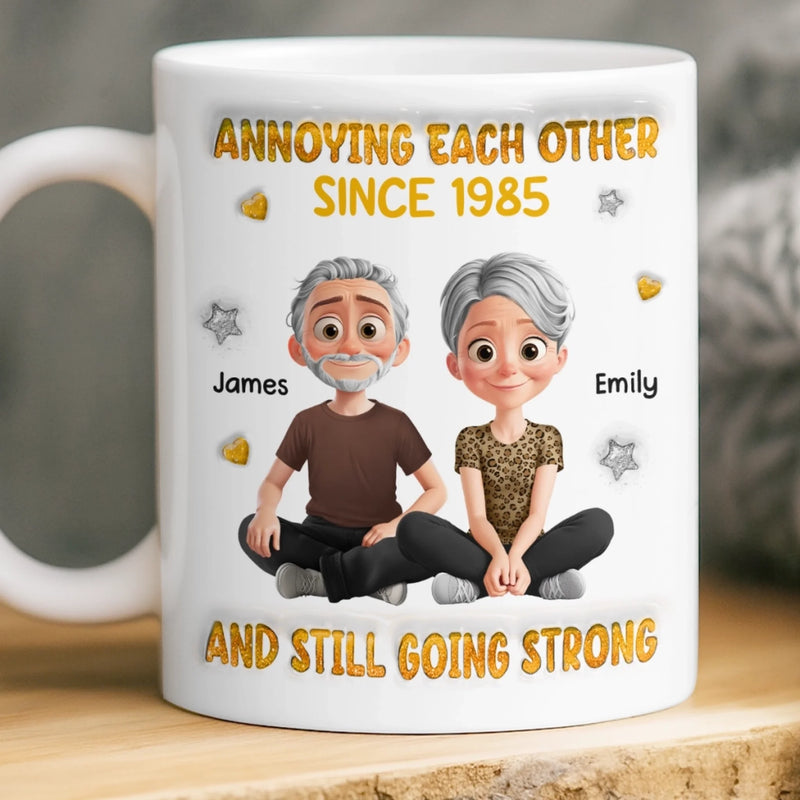 Custom 3D Inflated Effect Printed Mug - Personalized Anniversary Wedding Gifts For Husband And Wife, Him And Her - You Are My Home