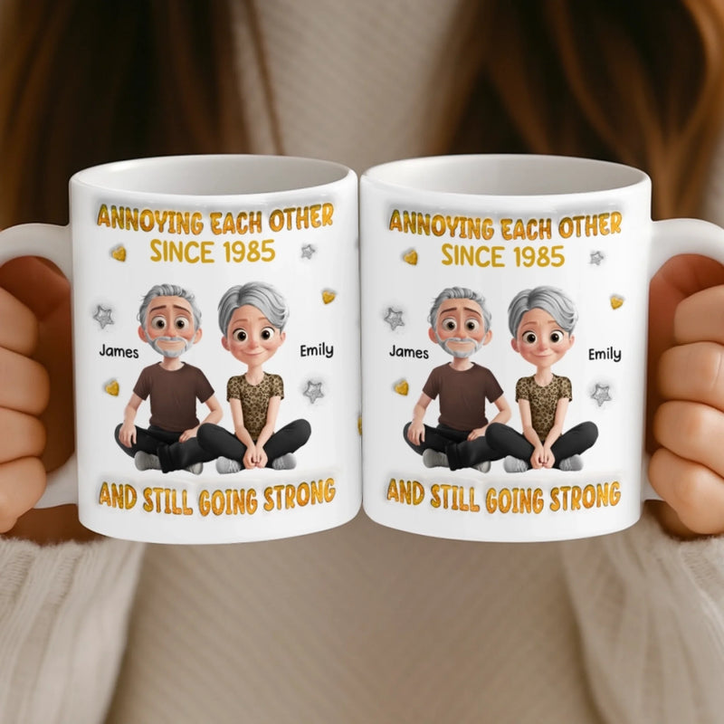 Custom 3D Inflated Effect Printed Mug - Personalized Anniversary Wedding Gifts For Husband And Wife, Him And Her - You Are My Home