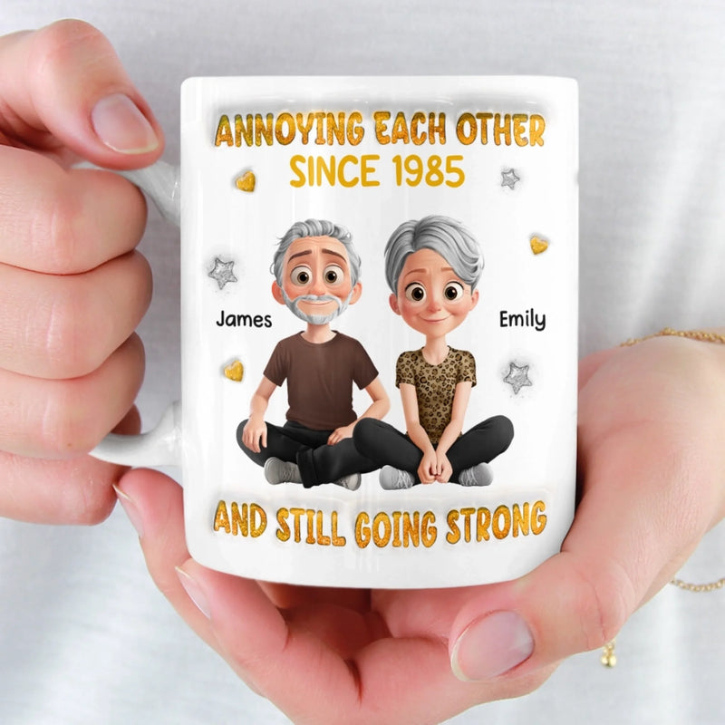 Custom 3D Inflated Effect Printed Mug - Personalized Anniversary Wedding Gifts For Husband And Wife, Him And Her - You Are My Home