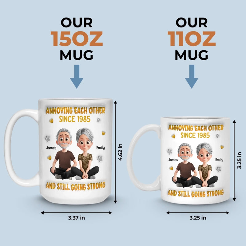 Custom 3D Inflated Effect Printed Mug - Personalized Anniversary Wedding Gifts For Husband And Wife, Him And Her - You Are My Home