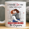 Custom Mug - Personalized Anniversary Wedding Gifts For Husband And Wife, Him And Her - Our Love Feels Steady
