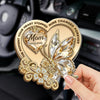 Custom Car Visor Clip - Personalized Memorial Sympathy Gifts For Loss Of Mom, Dad - Your Love Rides With Me