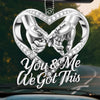 Custom Acrylic Car Ornament - Personalized Anniversary Wedding Gifts For Husband And Wife, Him And Her, LGBTQ+ - Growing Closer With Every Day