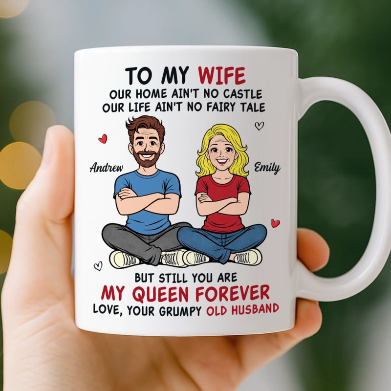 Custom Mug - Personalized Anniversary Wedding Gifts For Husband And Wife, Him And Her - Together Is My Favorite