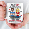 Custom Mug - Personalized Anniversary Wedding Gifts For Husband And Wife, Him And Her - Together Is My Favorite