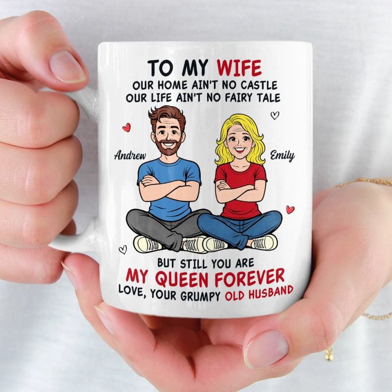 Custom Mug - Personalized Anniversary Wedding Gifts For Husband And Wife, Him And Her - Together Is My Favorite