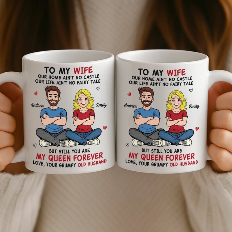 Custom Mug - Personalized Anniversary Wedding Gifts For Husband And Wife, Him And Her - Together Is My Favorite