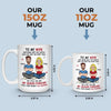 Custom Mug - Personalized Anniversary Wedding Gifts For Husband And Wife, Him And Her - Together Is My Favorite