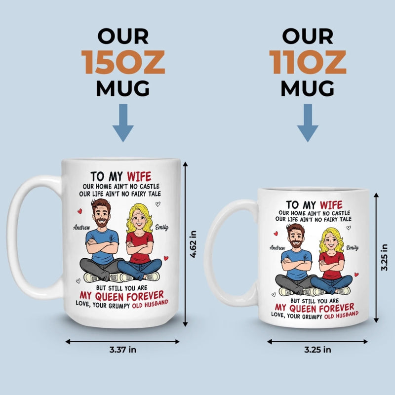 Custom Mug - Personalized Anniversary Wedding Gifts For Husband And Wife, Him And Her - Together Is My Favorite