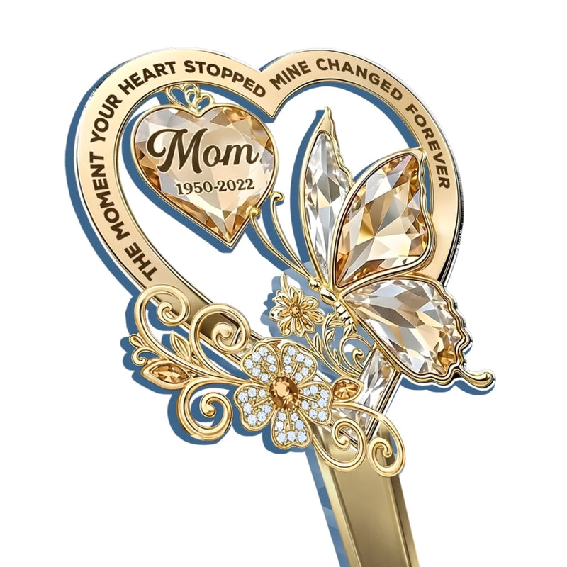 Custom Stain Glass Style Acrylic Garden Stake - Personalized Memorial Sympathy Gifts For Loss Of Mom, Dad - Your Spirit Flowers On