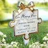 Custom Stain Glass Style Acrylic Garden Stake - Personalized Memorial Sympathy Gifts For Loss Of Mom, Dad - Forever In Bloom
