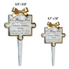 Custom Stain Glass Style Acrylic Garden Stake - Personalized Memorial Sympathy Gifts For Loss Of Mom, Dad - Forever In Bloom