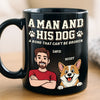 Custom Black Mug - Personalized Birthday Gifts For Dog Lovers, Dog Dad And Mom - Dogs Make Every Day Brighter