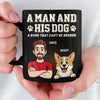 Custom Black Mug - Personalized Birthday Gifts For Dog Lovers, Dog Dad And Mom - Dogs Make Every Day Brighter