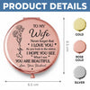 Custom Compact Mirror - Personalized Anniversary Wedding Gifts For Husband And Wife, Him And Her - Built On Love Daily