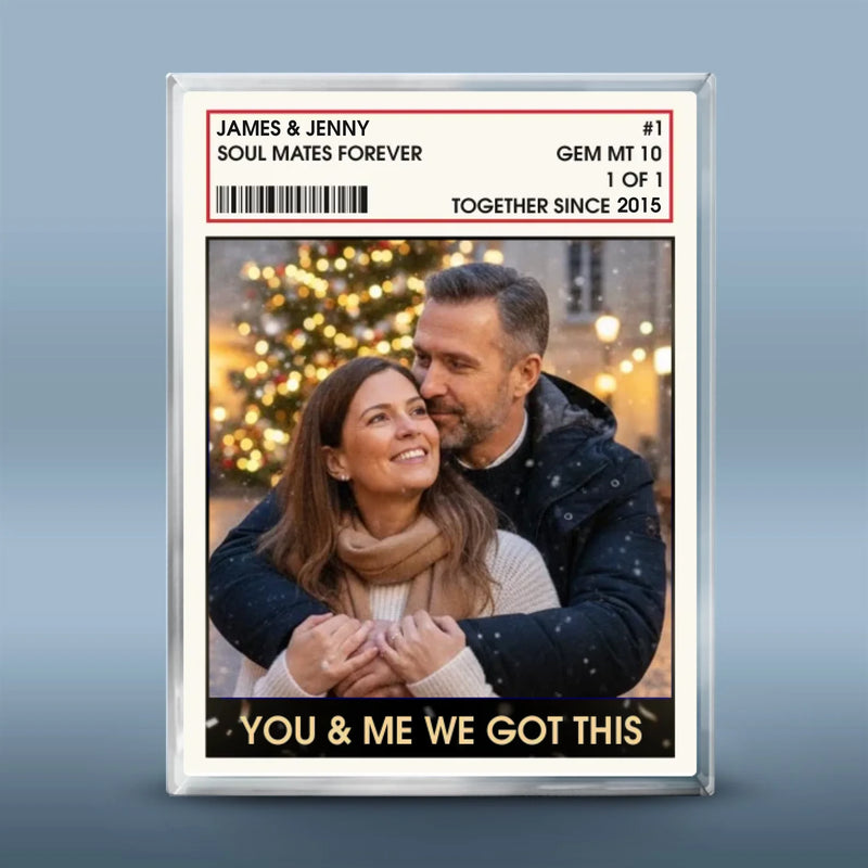 Custom Photo Rectangle Shaped Acrylic Plaque - Personalized Anniversary Wedding Gifts For Husband And Wife, Him And Her - Side By Side Forever