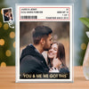 Custom Photo Rectangle Shaped Acrylic Plaque - Personalized Anniversary Wedding Gifts For Husband And Wife, Him And Her - Side By Side Forever
