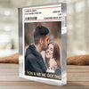 Custom Photo Rectangle Shaped Acrylic Plaque - Personalized Anniversary Wedding Gifts For Husband And Wife, Him And Her - Side By Side Forever