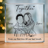 Custom Photo Square Shaped Acrylic Plaque - Personalized Anniversary Wedding Gifts For Husband And Wife, Him And Her - You Make Life Softer