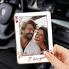 Custom Photo Car Visor Clip - Personalized Anniversary Wedding Gifts For Husband And Wife, Him And Her - Once Upon A Love Story