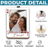 Custom Photo Car Visor Clip - Personalized Anniversary Wedding Gifts For Husband And Wife, Him And Her - Once Upon A Love Story