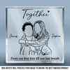 Custom Photo Square Shaped Acrylic Plaque - Personalized Anniversary Wedding Gifts For Husband And Wife, Him And Her - You Make Life Softer