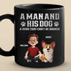 Custom Black Mug - Personalized Birthday Gifts For Dog Lovers, Dog Dad And Mom - Pets Make Every Day Brighter