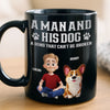 Custom Black Mug - Personalized Birthday Gifts For Dog Lovers, Dog Dad And Mom - Pets Make Every Day Brighter