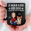 Custom Black Mug - Personalized Birthday Gifts For Dog Lovers, Dog Dad And Mom - Pets Make Every Day Brighter