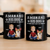 Custom Black Mug - Personalized Birthday Gifts For Dog Lovers, Dog Dad And Mom - Pets Make Every Day Brighter