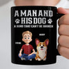 Custom Black Mug - Personalized Birthday Gifts For Dog Lovers, Dog Dad And Mom - Pets Make Every Day Brighter