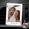 Custom Photo Acrylic Car Vent Clip - Personalized Anniversary Wedding Gifts For Husband And Wife, Him And Her - Love Rides With You