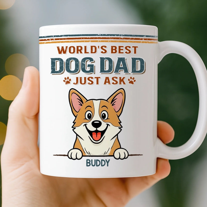 Custom Mug - Personalized Birthday Gifts For Dog Lovers, Dog Dad And Mom - Life Feels Better With Pets