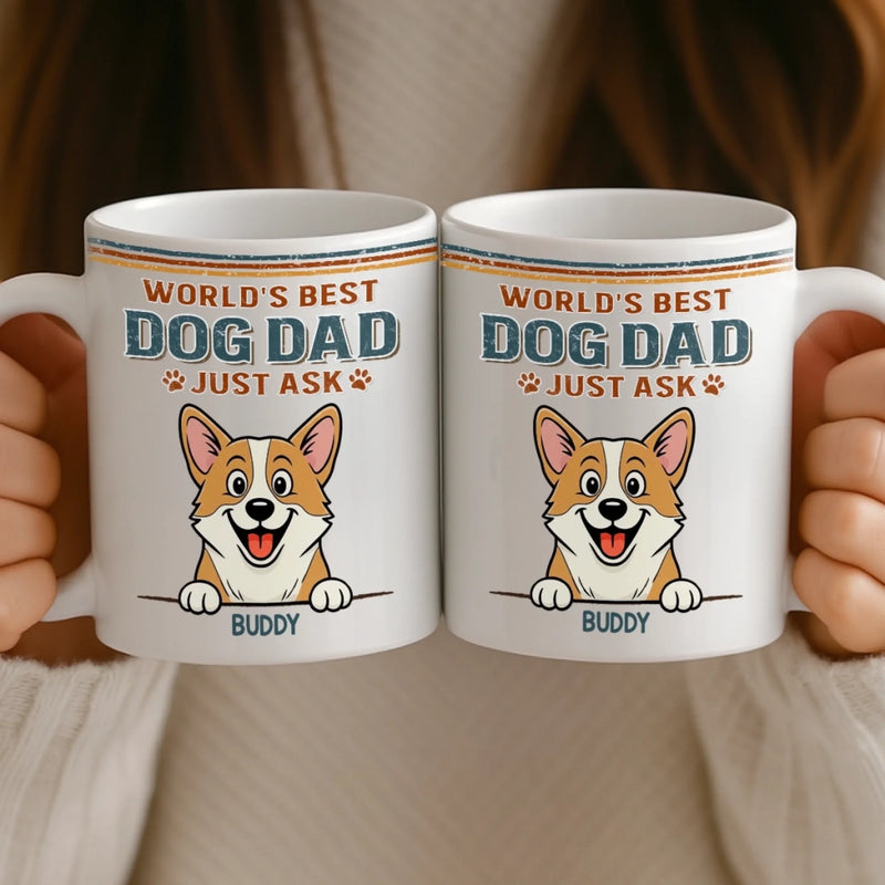 Custom Mug - Personalized Birthday Gifts For Dog Lovers, Dog Dad And Mom - Life Feels Better With Pets