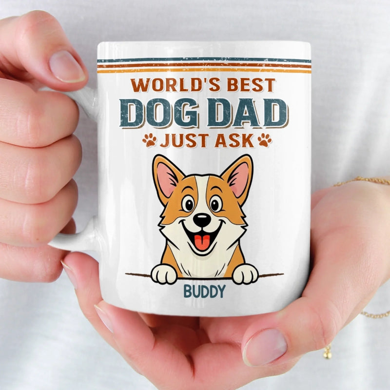 Custom Mug - Personalized Birthday Gifts For Dog Lovers, Dog Dad And Mom - Life Feels Better With Pets