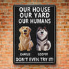 Custom Home Decor Metal Sign - Personalized  Birthday Gifts For Dog Lovers, Dog Dad And Mom - Welcome To The Dog Kingdom