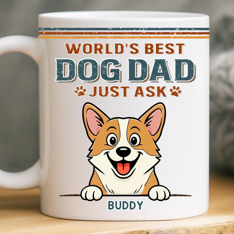 Custom Mug - Personalized Birthday Gifts For Dog Lovers, Dog Dad And Mom - Life Feels Better With Pets