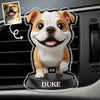 Custom Photo Acrylic Car Vent Clip - Personalized Birthday Gifts For Dog Cat Lovers, Dog Dad And Mom, Cat Owners - The Best Travel Buddy