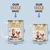 Custom 3D Inflated Effect Printed Mug - Personalized Birthday Gifts For Dog Lovers, Dog Dad And Mom - Small Paws Big Happiness
