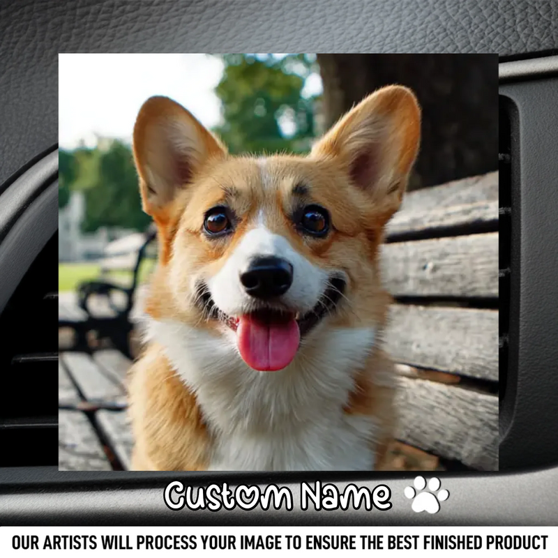 Custom Photo Acrylic Car Vent Clip - Personalized Birthday Gifts For Dog Cat Lovers, Dog Dad And Mom, Cat Owners - Your Daily Dose Of Dog Joy