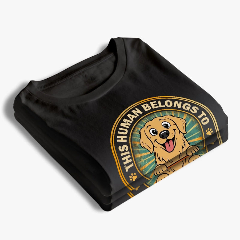 Custom Unisex T-shirt, Premium T-shirt, Hoodie - Personalized Birthday Gifts For Dog Lovers, Dog Dad And Mom - Boss Energy, Fluffy Edition