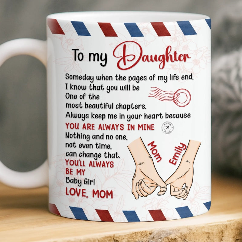 Custom Mug - Personalized Birthday Gifts For Mom, Grandma, Daughter, Granddaughter - Born To Be Loved