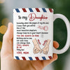 Custom Mug - Personalized Birthday Gifts For Mom, Grandma, Daughter, Granddaughter - Born To Be Loved