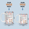 Custom Mug - Personalized Birthday Gifts For Mom, Grandma, Daughter, Granddaughter - Born To Be Loved